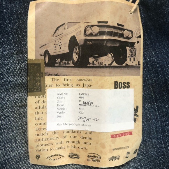 NWT PRPS Distressed Denim Jean Shorts Size 32 - Picture 9 of 9